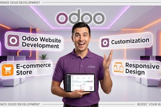 design modern odoo website and odoo ecommerce store