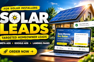 generate qualified solar homeowner leads with meta ads and landing pages