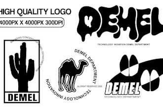 design a bold streetwear logo for your clothing brand