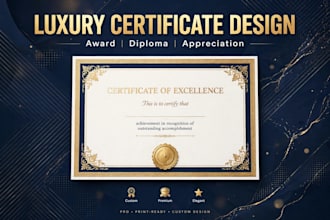 design luxury award certificate, diploma and modern certificate
