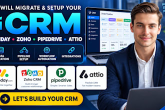 setup and migrate your crm to monday, zoho, pipedrive or attio