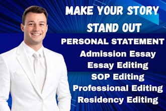 expertly refine your eras personal statement amcas school application CV and lor