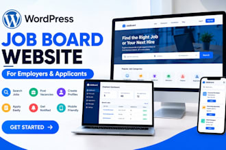 build a wordpress job board website for employers, applicants and job seekers
