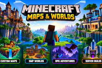 create custom minecraft maps, smp worlds, rpg adventures and server builds