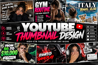 high quality youtube thumbnail design