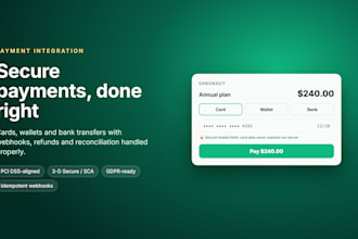 integrate stripe or paypal payment gateway with webhooks
