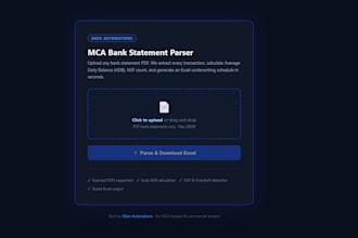 build custom python pdf statement parsers and automation