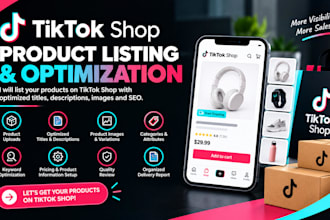 list your products on tiktok shop with optimized product listings and SEO