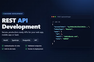 build a secure rest API with authentication