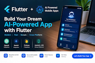 develop flutter mobile app ai app development