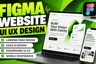 build figma website design, website ui ux, figma ui design, saas website design