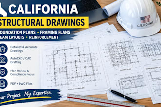 draw foundation plans, framing plans, beam layouts and reinforcement california