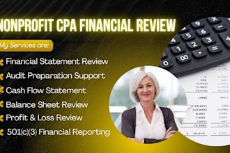 review and prepare nonprofit financial statement and CPA review reports