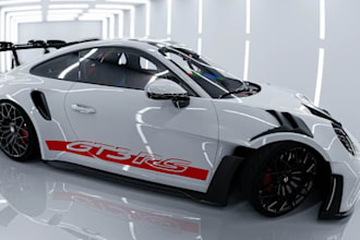 design 3d luxury vehicle in maya, vfx 3d assets, physics setup, 3d car animation
