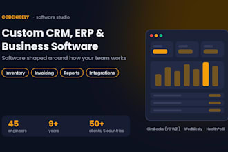 build a custom CRM, erp or business management web app