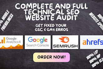 do technical SEO website audit and fix technical gsc crawling indexing issues