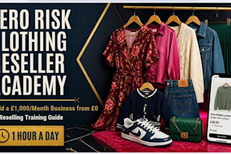 teach you zero risk clothing reselling on vinted and ebay