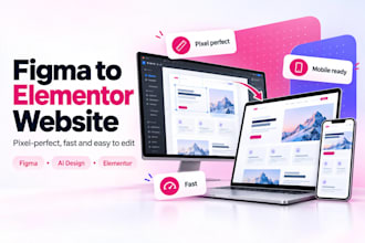 convert figma, lovable or ai design to elementor wordpress website