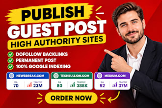 publish article on newsbreak, techbullion, seo  guest post backlink