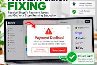 fix shopify payment gateway errors and checkout issues