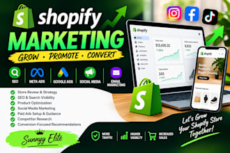 do shopify marketing store promotion SEO and sales growth