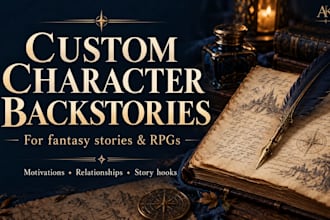 write a custom backstory for your fantasy or rpg character