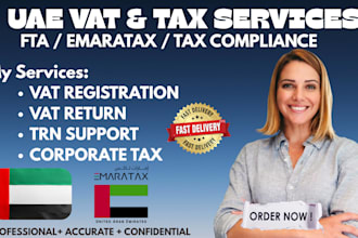 do uae vat registration, vat return, corporate tax, income tax, trn