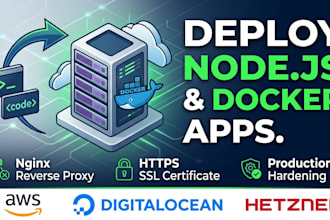 deploy nodejs, nextjs, or docker apps on vps, aws, digitalocean, hetzner