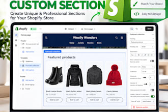 create a custom shopify section for your store