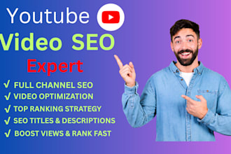 do SEO for youtube videos and rank the channel