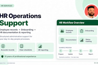 manage HR operations, employee records and onboarding documentation
