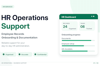 manage HR operations, employee records and onboarding documentation
