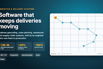 build a logistics system for delivery routes and warehouses