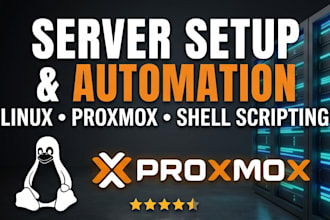 set up and configure your linux server and proxmox environment