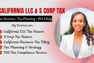 be your california CPA for s corp, llc tax preparation and tax planning