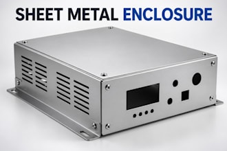 design sheet metal enclosure laser cutting dxf fabrication drawing solidwork cad