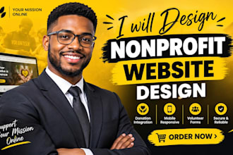 design redesign a nonprofit charity donation chruch website ngo website