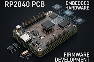 design rp2040 pcb, embedded hardware and firmware