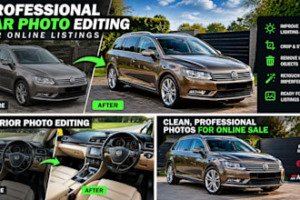 professionally edit your car photos for sale