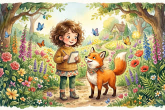 kinderbuch illustration, aquarell illustration, bilderbuch illustration, geschic