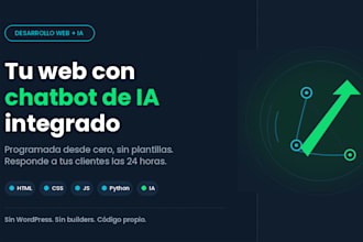 crear tu página web con chatbot de ia integrado