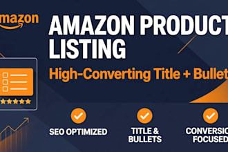write SEO amazon listing with bullet points