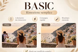 rimuovo oggetti persone e imperfezioni dalle foto