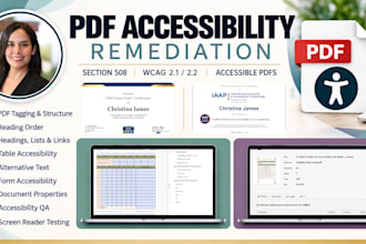 remediate your PDF for section 508 and wcag accessibility