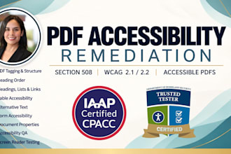 remediate your PDF for section 508 and wcag accessibility