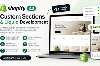 create custom shopify 2 0 sections