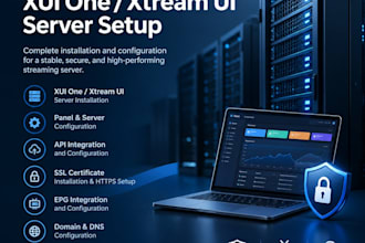 setup latest xtream UI server, xui one, api integrate, SSL and epg installation