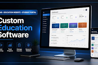 create lms education website student portal ai tutor mobile learning web app