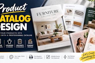 design a professional product catalog, line sheet or lookbook