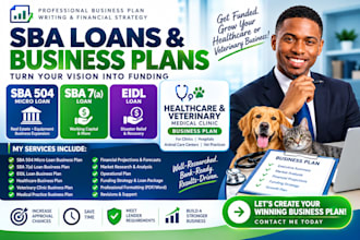 sba 504 micro loan 7a eidl healthcare veterinary medical clinic business plan